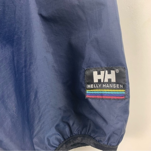 Vintage Helly Hansen Navy Blue Full Zip Windbreaker Jacket Men's sz L - Picture 5 of 8
